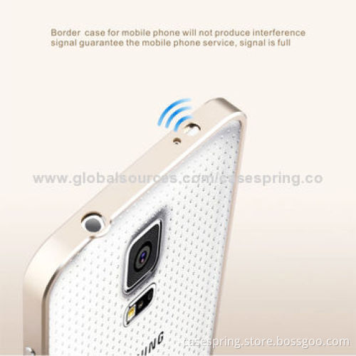 Ultra-thin aluminum alloy bumper for Samsung Galaxy S5, metal bumper,OEM and ODM orders welcomed
